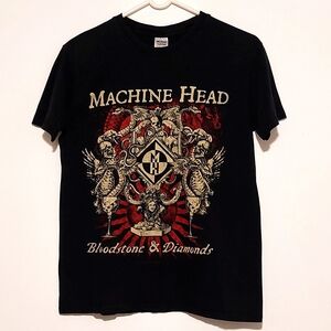 2014 Machine Head Bloodstone & Diamonds Men's Graphic Band T-shirt GUC Size M